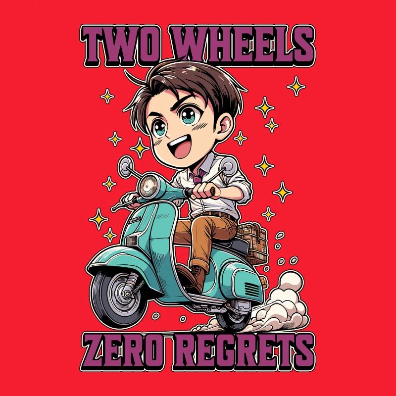 Scooter Two Wheels Zero Regrets Scooter Driver