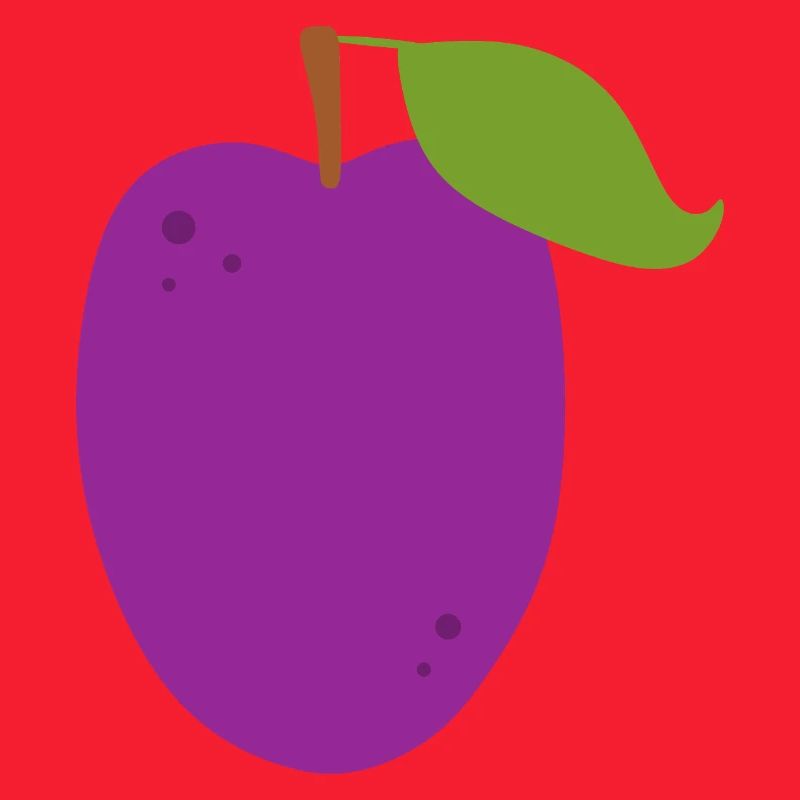 Lebendige Pflaumenfrucht Illustration