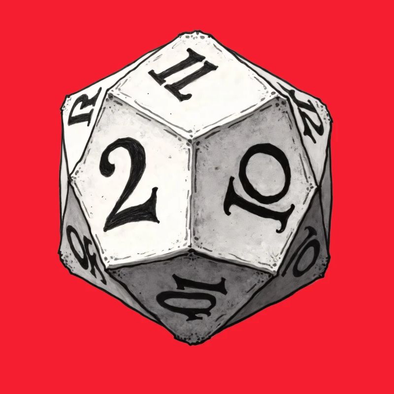 Dice with Medieval Numbers – Vintage Dice