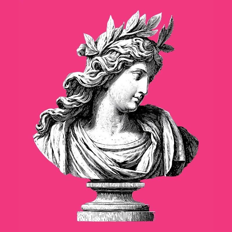 Buste antique déesse – Gravure classique