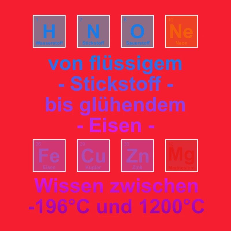 Unispruch "auf Temperatur" Geschenk, Studenten