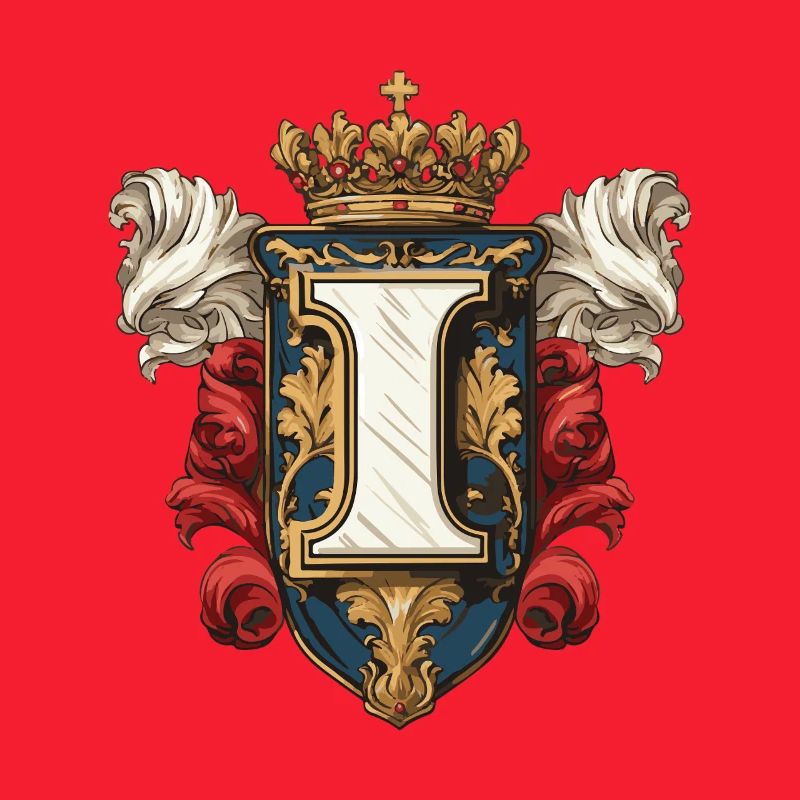 I Buchstabe Name Krone