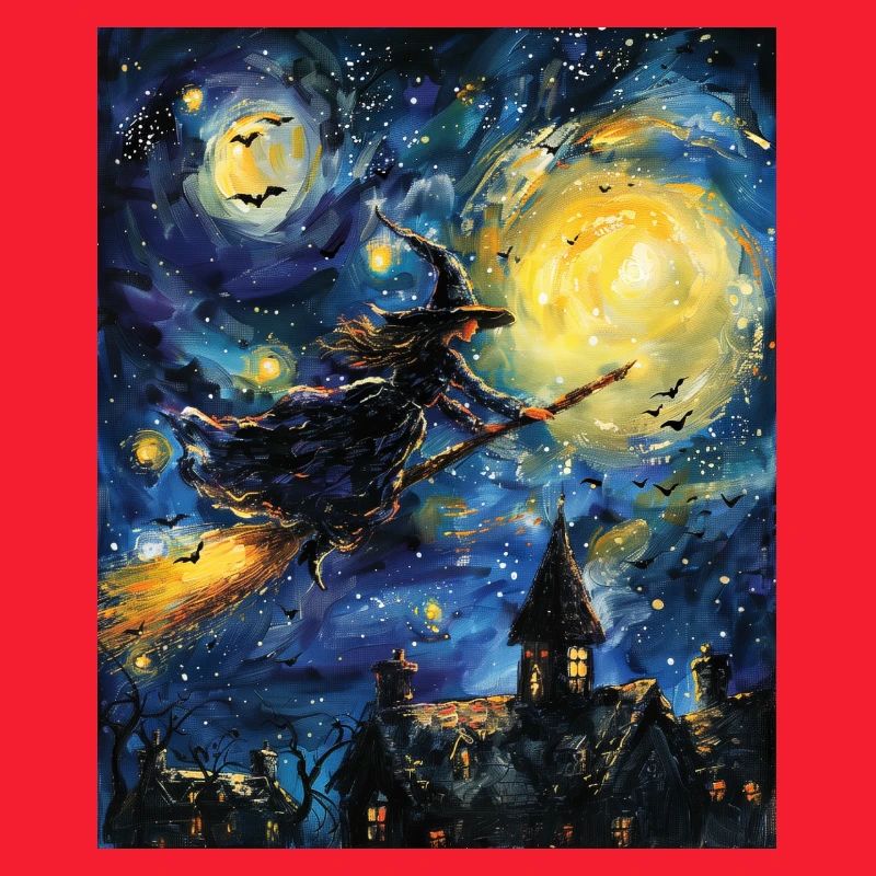Witch Van Gogh Starry Night