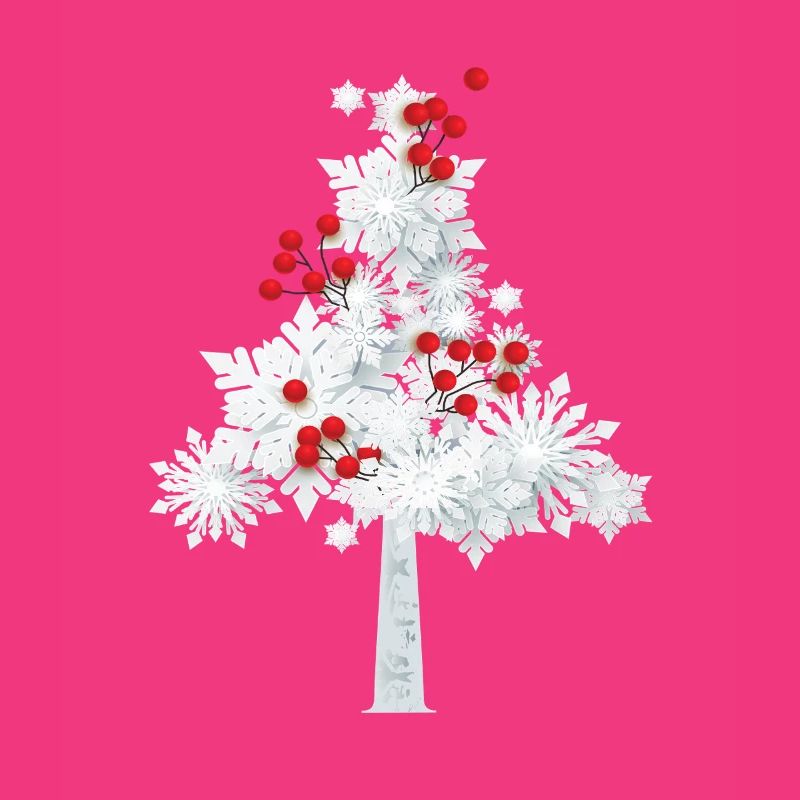 Schneeflocken-Weihnachtsbaum