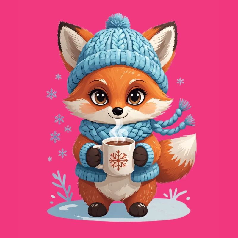 Winterfuchs mit Kakao