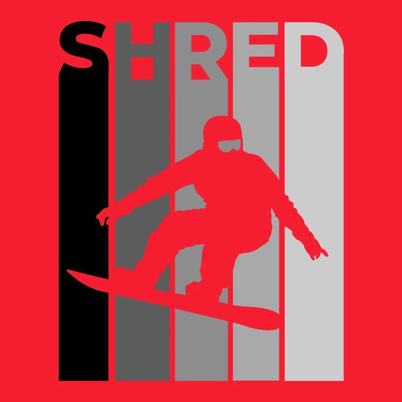 SHRED Snowboarder – Snowboard Spruch & Action