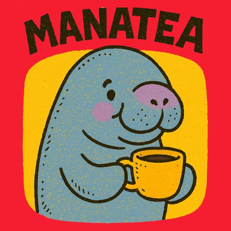Manatea-Jubel: Manati schlürft Tee