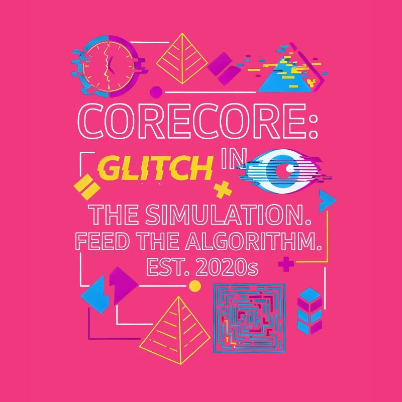 Corecore Glitch Simulation Algorithm Collage