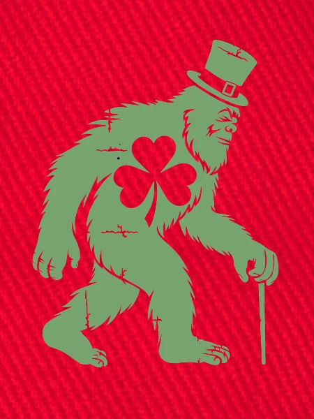 Sasquatch mit Kleeblatt