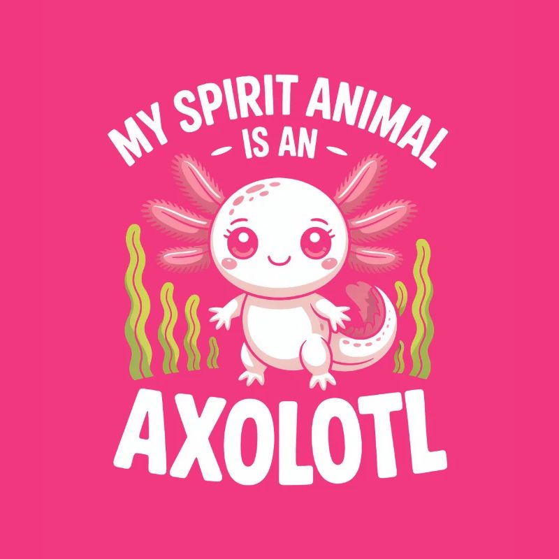 Axolotl Geisttier-Tee