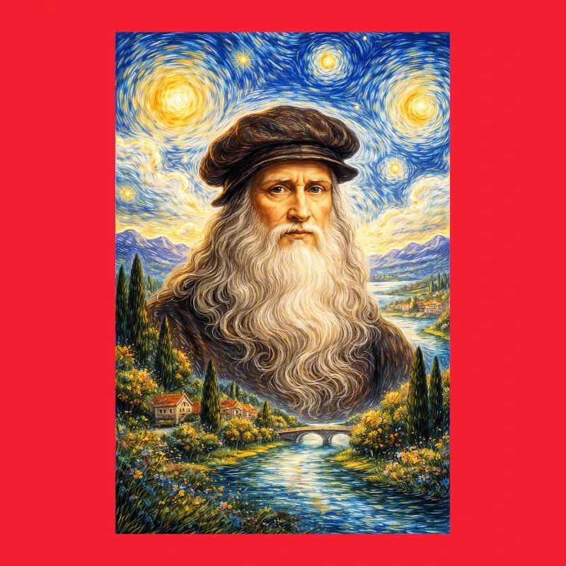 Leonardo da Vinci Sternennacht