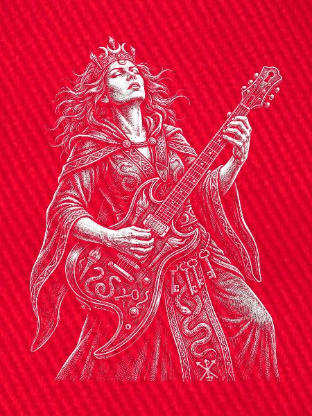 Hecate spielt Gitarre