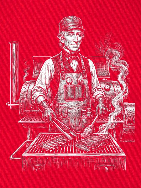 John Tyler beim BBQ-Grillen