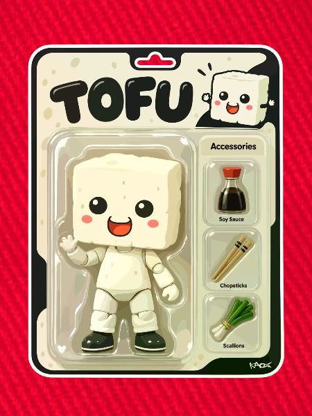 Tofu-Spielzeug-Actionfigur Charm