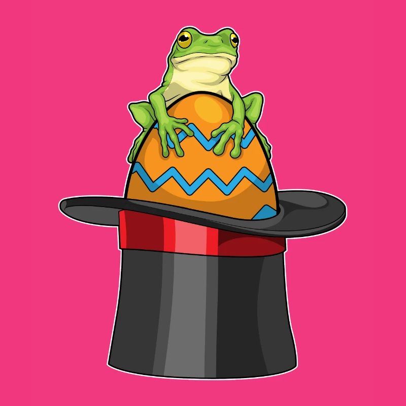 Frog Easter Easter Egg Cylinder