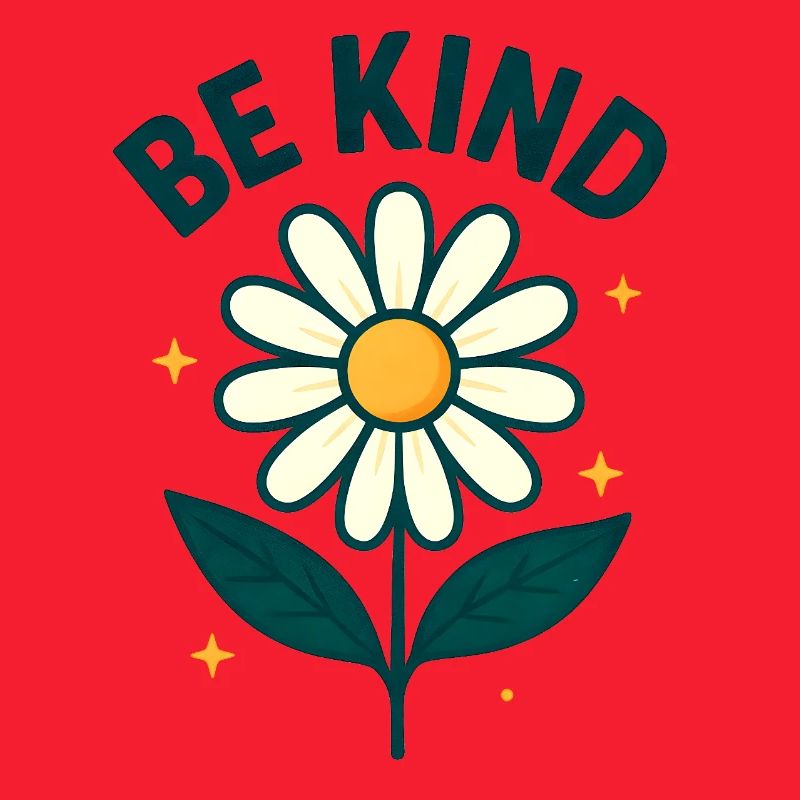Inspirierende Blume mit Botschaft