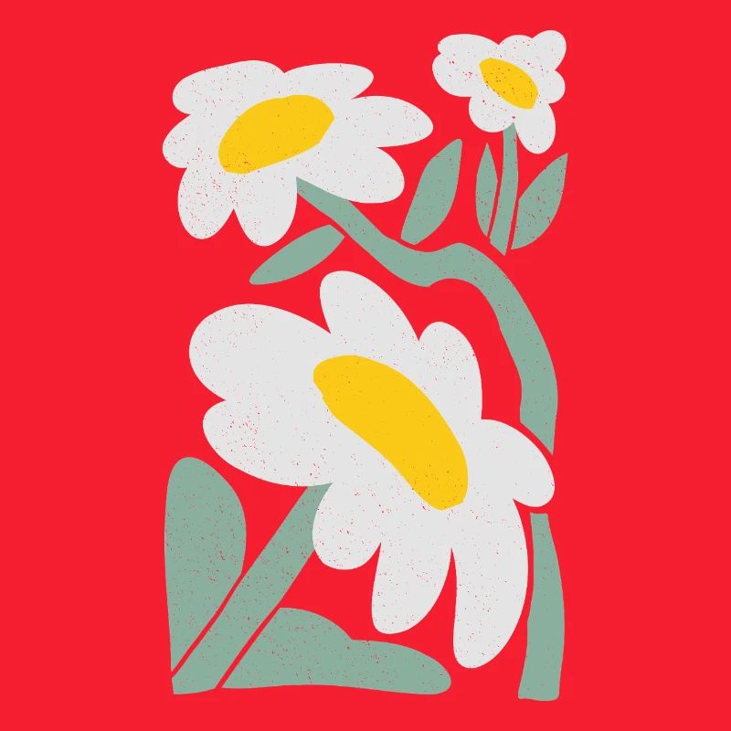 Verspielte Gänseblümchen Illustration
