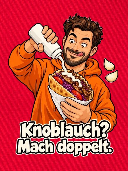 Döner mit Knoblauch
