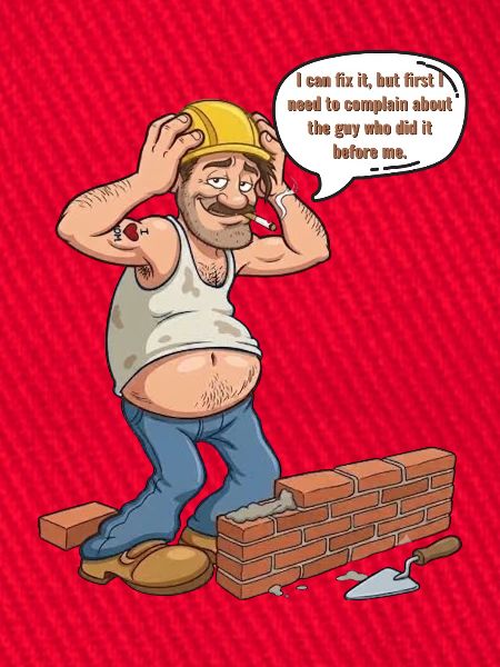 Humor-Builder: Der meckernde Profi