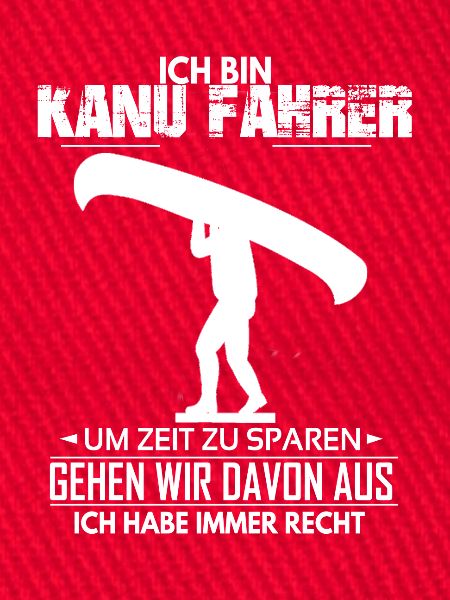 Kanu Fahrer