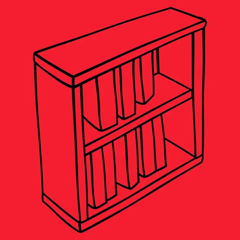 Conception clipart de bibliothèque