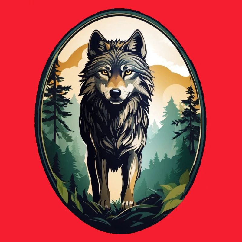 Waldbewohner Wolf