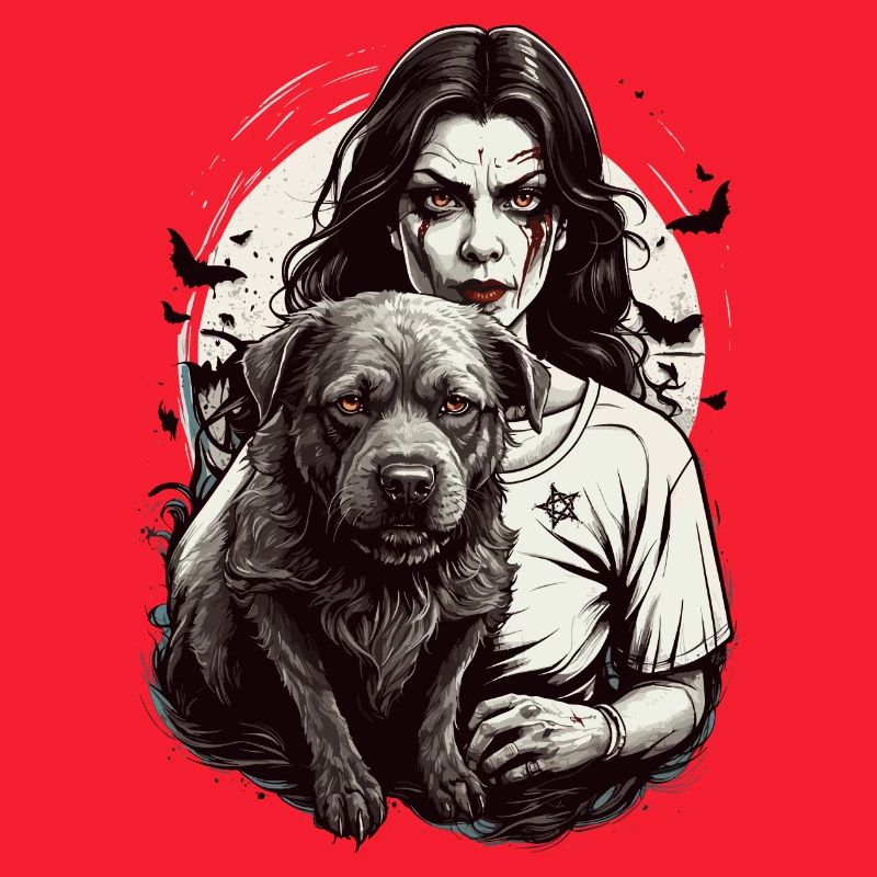 Vampir mit Hund