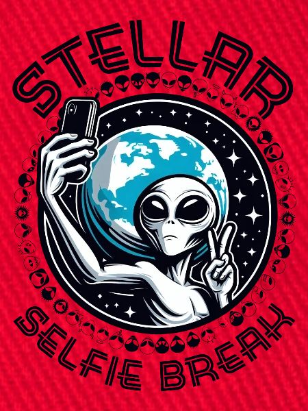 Alien-Selfie: Herausragende Selfie-Pause!