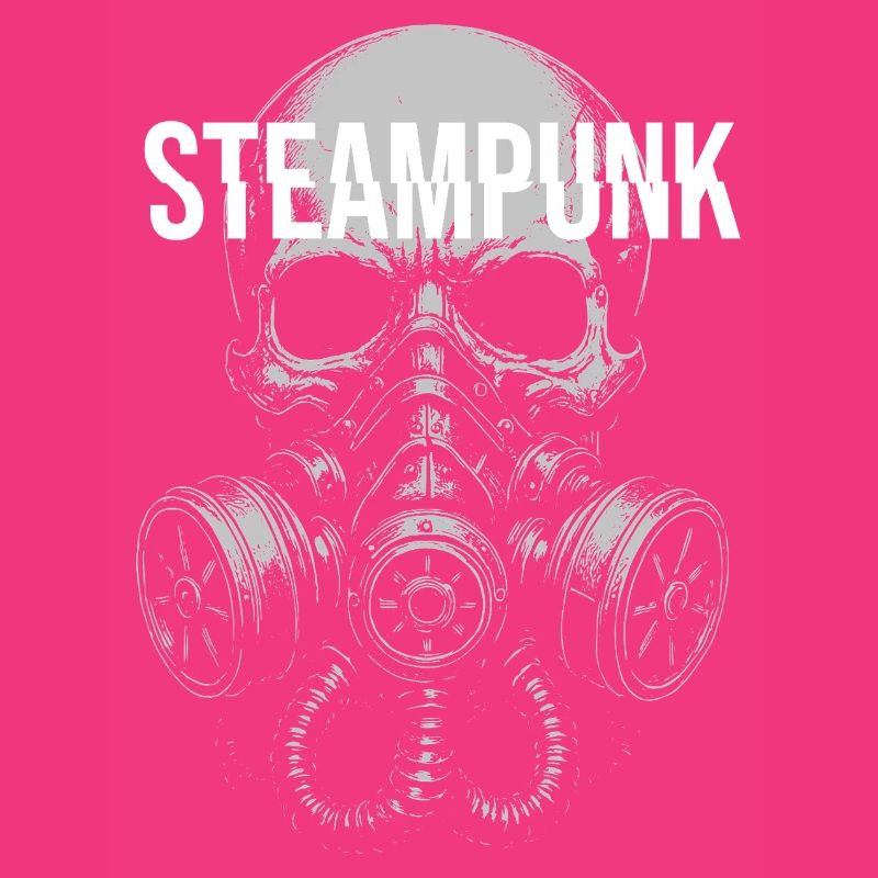 Steampunk-Gasmaskenschädel