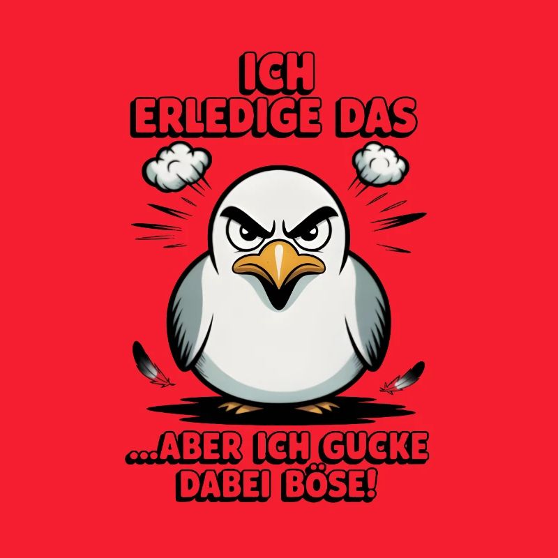 Möwe Seevogel Nen scheiss muss ich