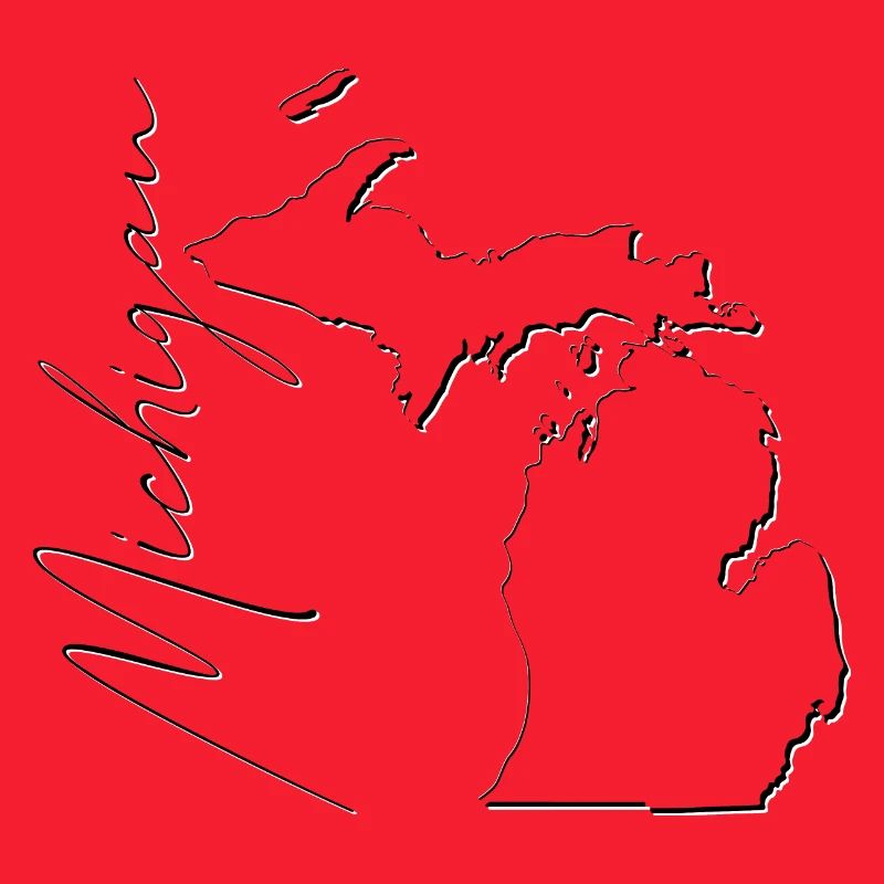Michigan (United States) | Map | Shadow Script
