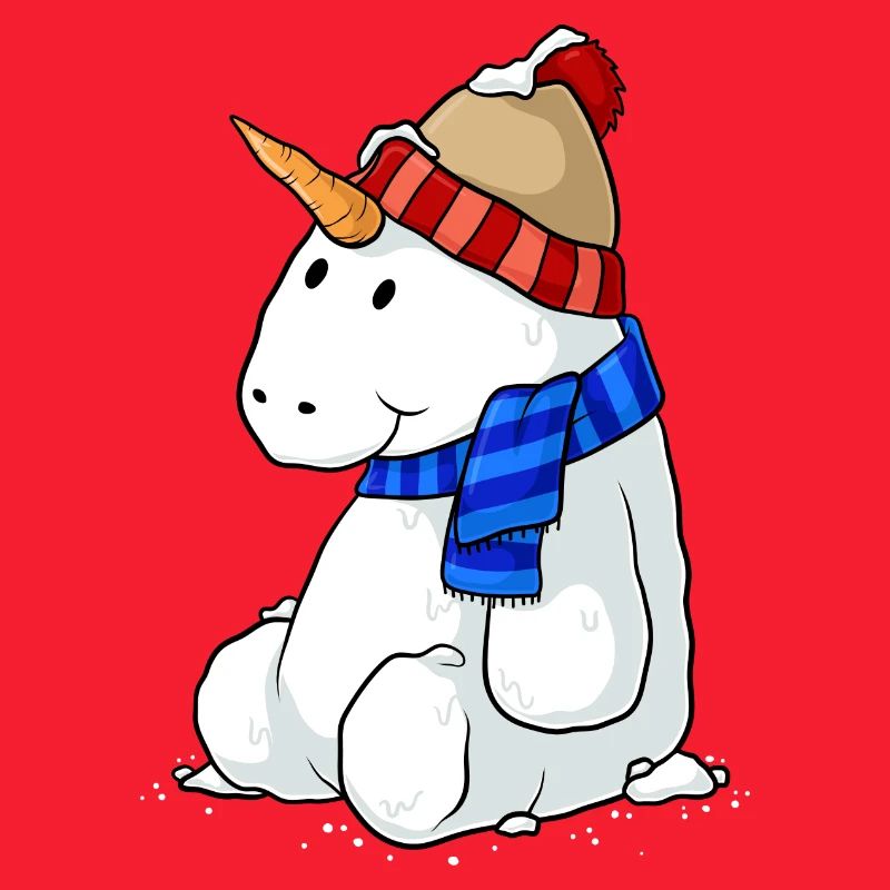 Einhorn Schneemann Comic