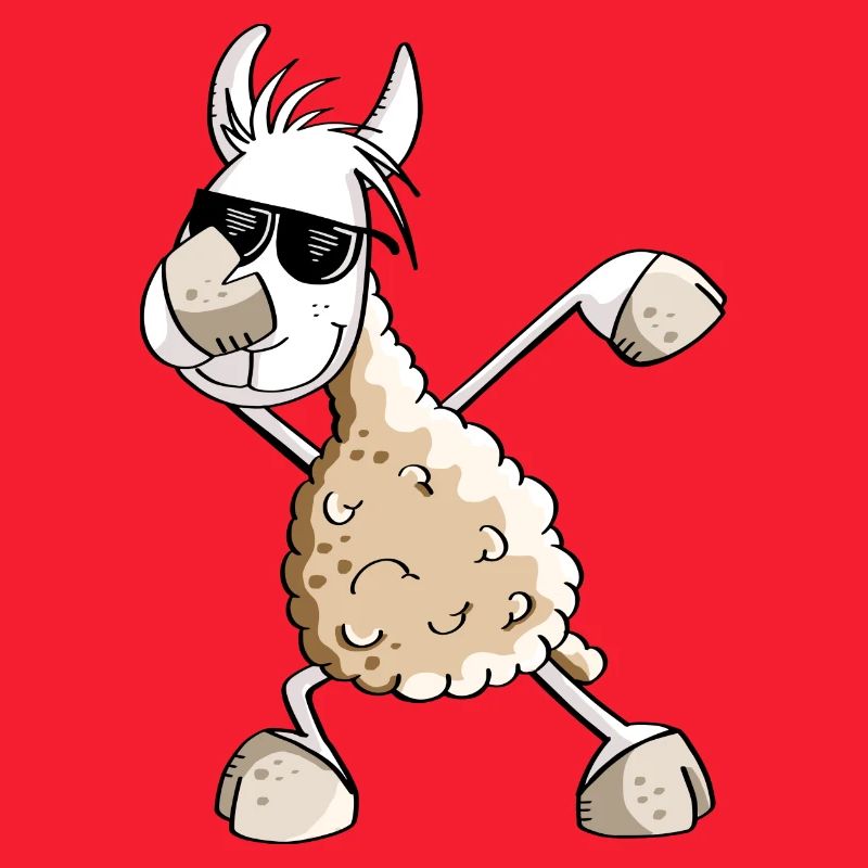 Cool Dab Dance Lama - Dabbing Alpaca - Comic Fun