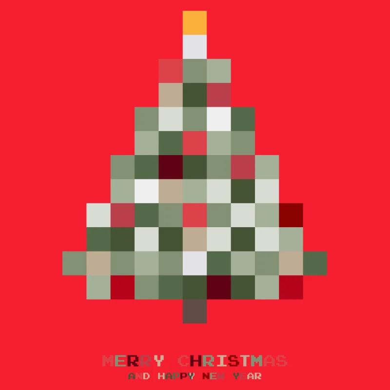 Weihnachtsbaum Pixel