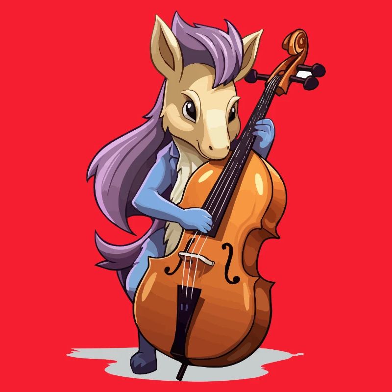 Violoncelle licorne