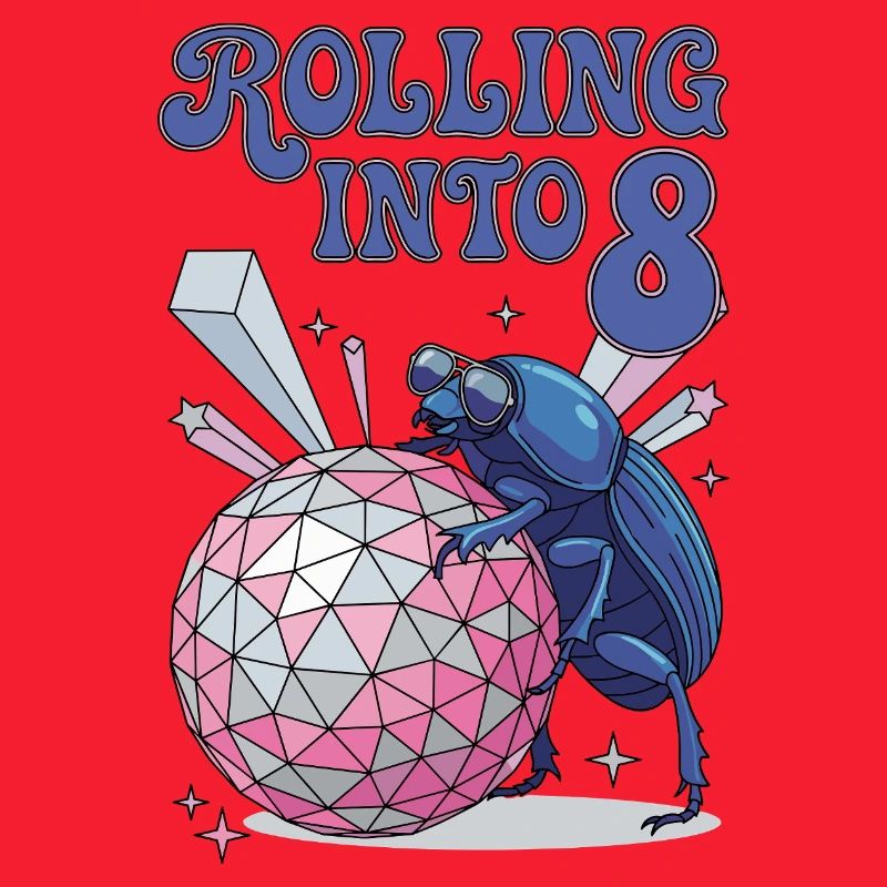 Rolling Into 8 Disco-Mistkäfer