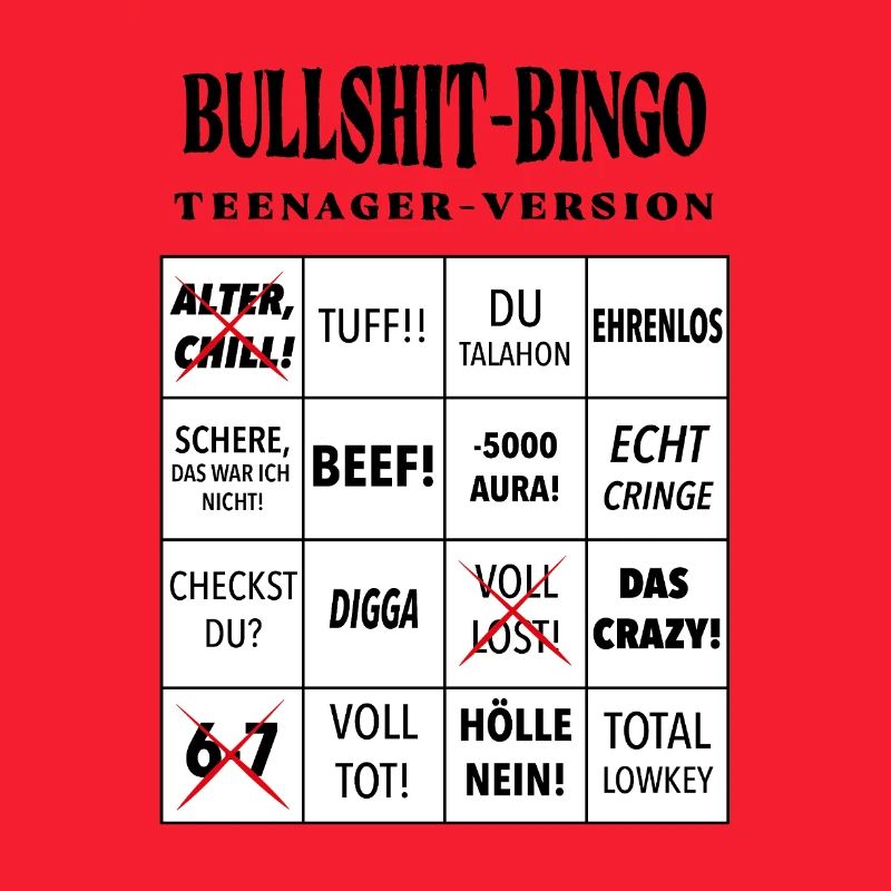 Bingo à la connerie – Version ado