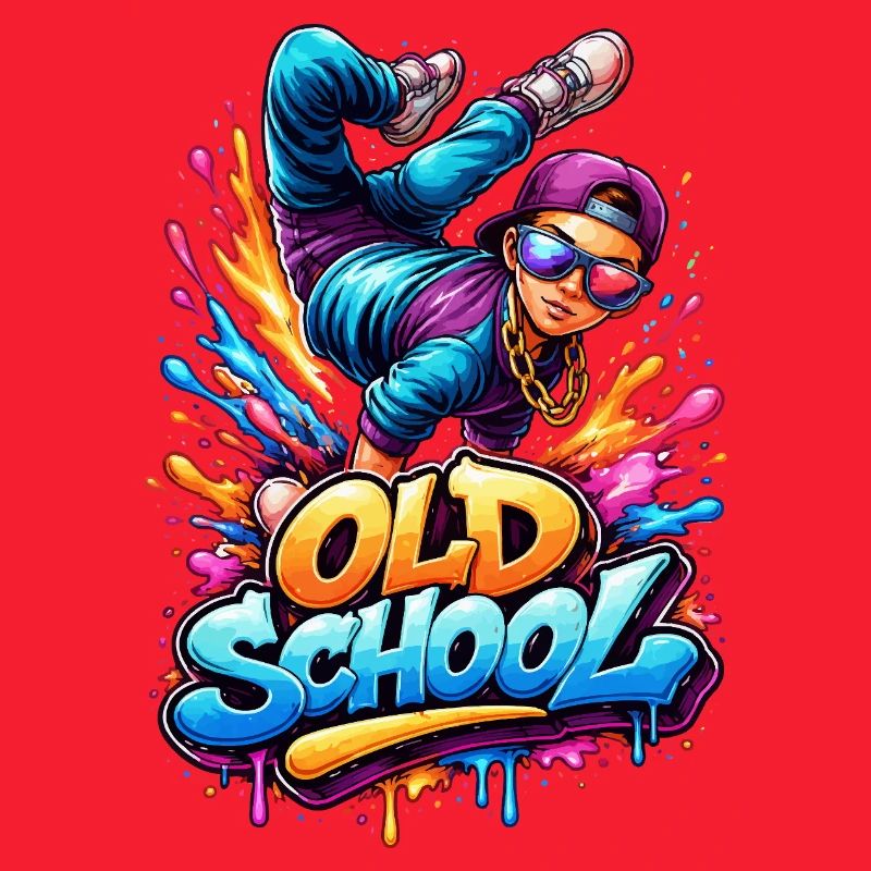 Old School Breakdance Graffiti