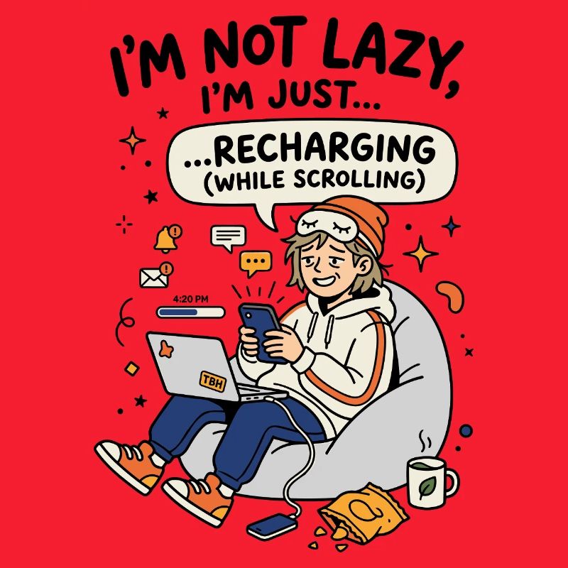 Recharging while scrolling Gen Z