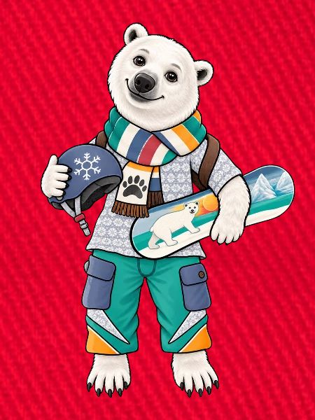 Eisbär Snowboard Fun