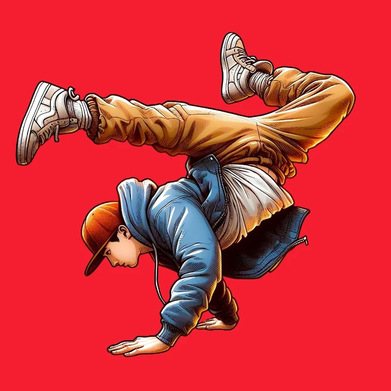 Energetic Breakdance Dance Steps