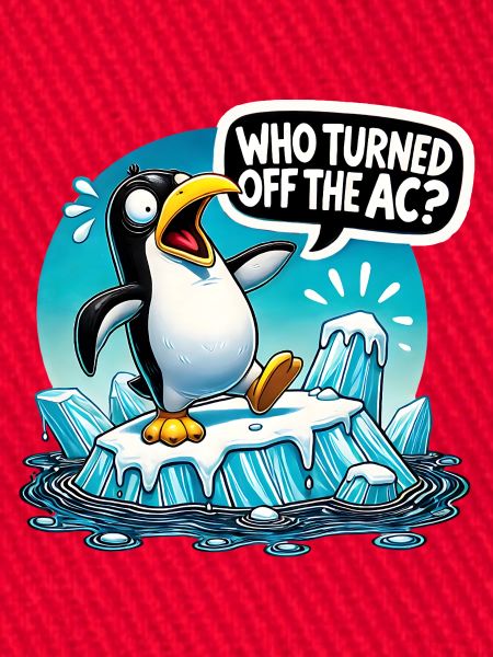 Funny Penguin Global Warming
