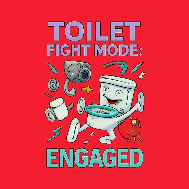 Toilettenkampf-Modus – Absurdes Hirnfäule-Design