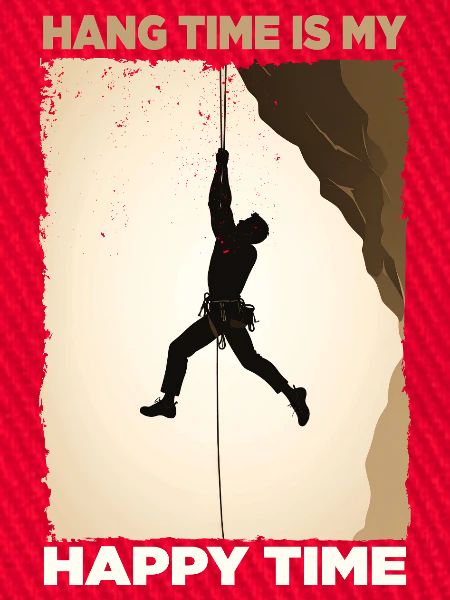 Kletterer Hängendes Motivationsdesign
