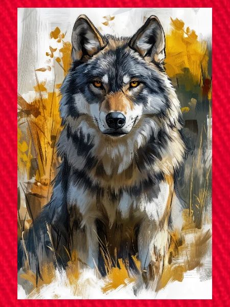 Illustration of a wolf