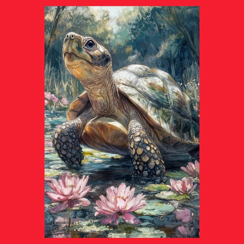 Illustration einer Schildkröte
