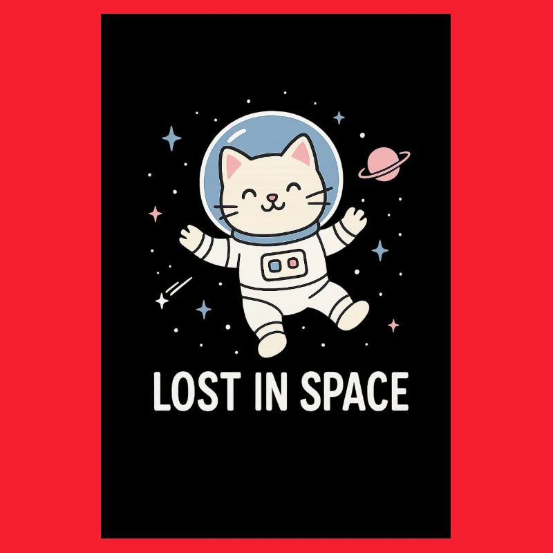 Astronaute chat perdu dans l’espace