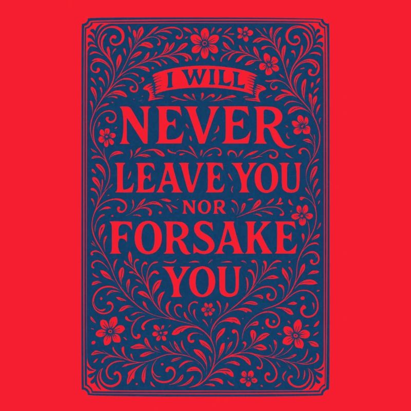 Ich werde dich niemals verlassen oder im Stich lassen
