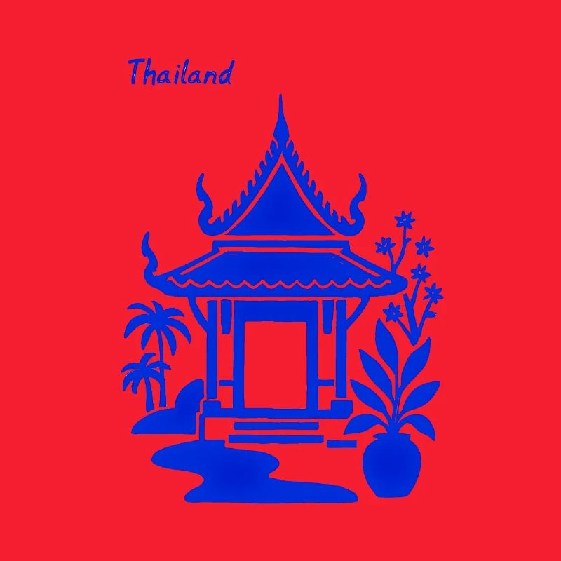 Blauer Thailändischer Pavillon