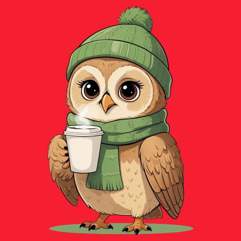 Winterliche Eulenkaffee Pause